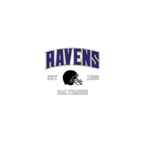 Baltimore Ravens - retro logo minta fekete pólón