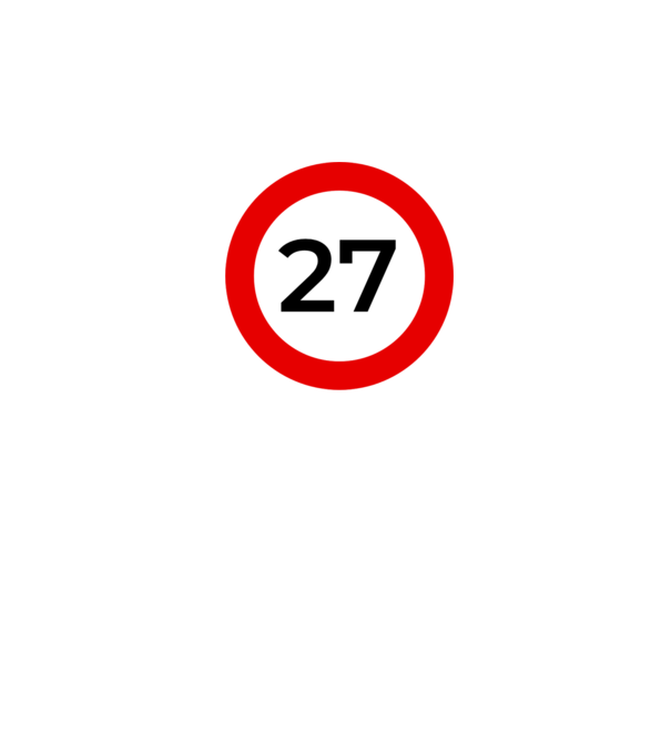 27 - korhatár - szülinap minta szürke pólón