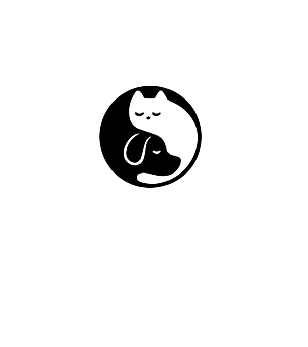 CAT- MACSKA - CICA - KUTYA - KUTYUS - DOG - Jin-jang minta szürke pólón