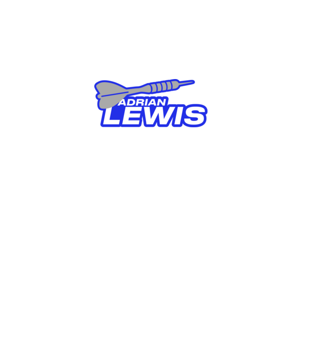 Adrian Lewis - profi darts játékos minta fekete pólón