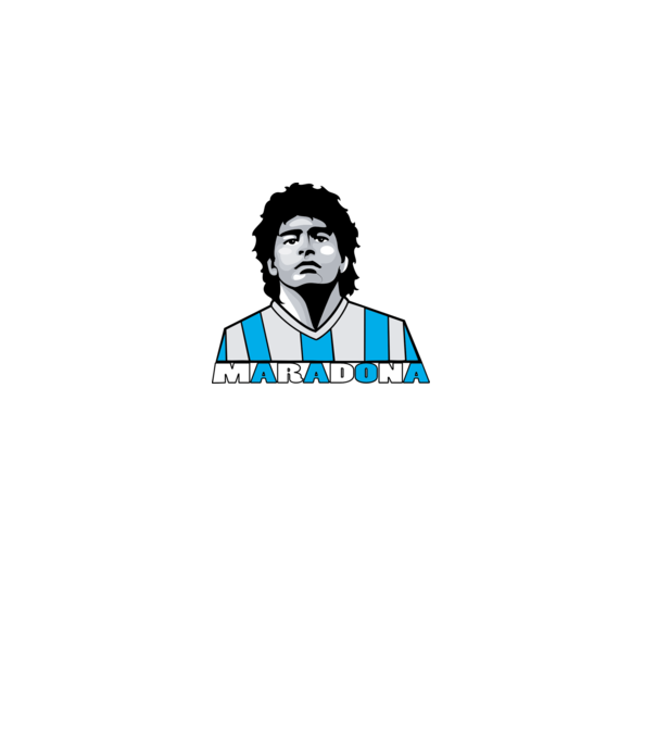 Diego Maradona - Argentína minta fehér pólón