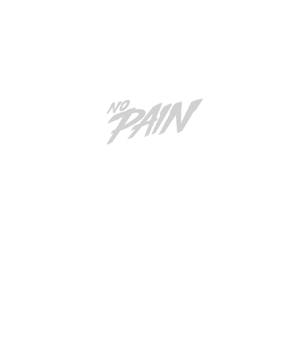 No pain, no gain minta fekete pólón