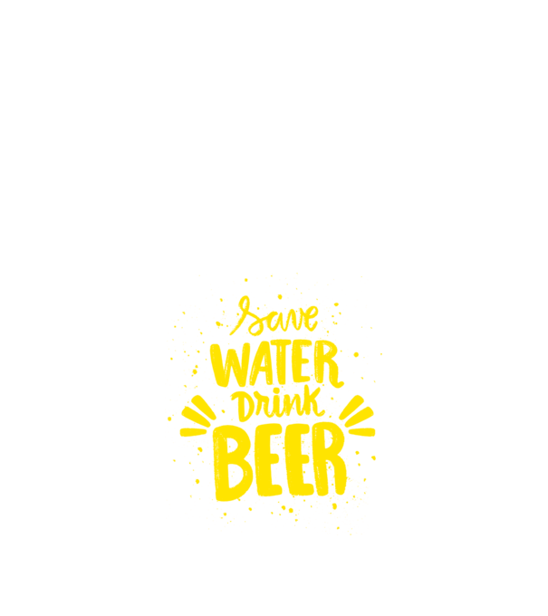 save water drink beer minta királykék pólón