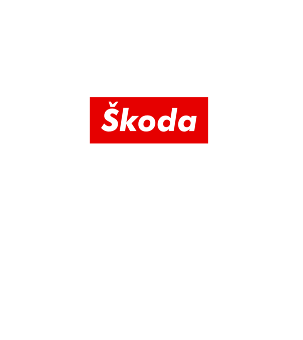 Skoda like supreme minta fehér pólón
