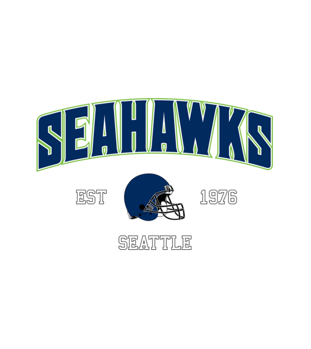 Seattle Seahawks - retro logo minta fehér pólón