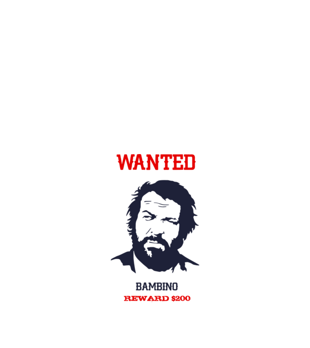 WANTED BAMBINO - Bud Spencer minta fehér pólón