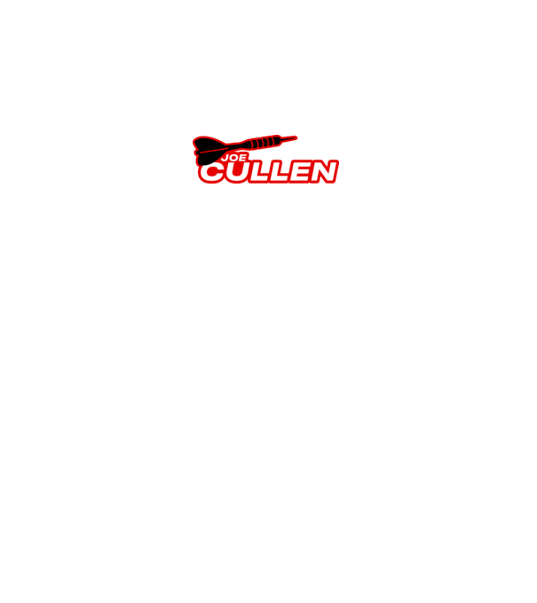 Joe Cullen - profi darts játékos minta fekete pólón