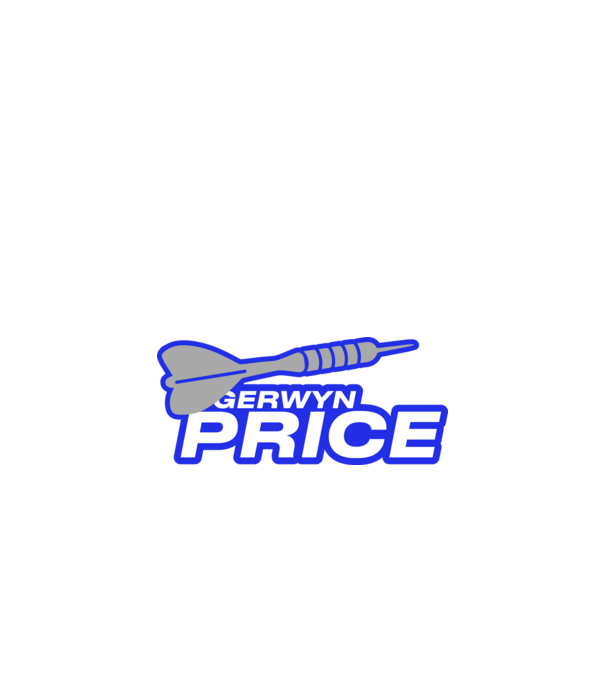 Gerwin Price - profi darts játékos minta fekete pólón