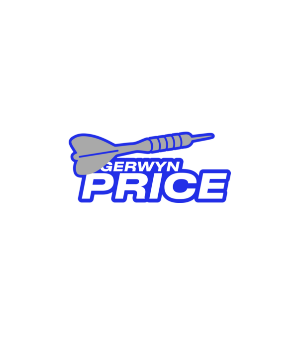 Gerwin Price - profi darts játékos minta fehér pólón