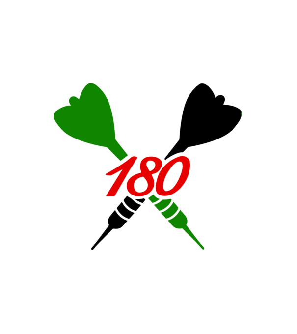 darts - 180 minta fehér pólón