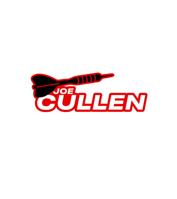 Joe Cullen - profi darts játékos minta fekete pólón