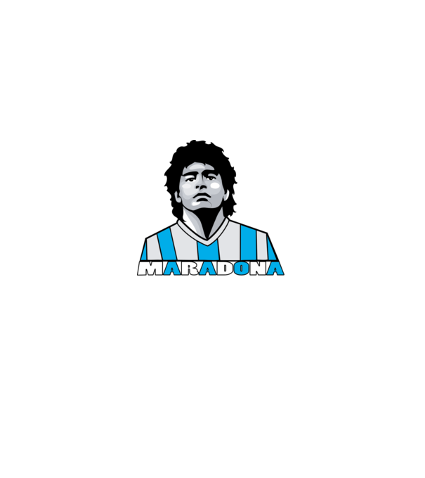 Diego Maradona - Argentína minta fehér pólón