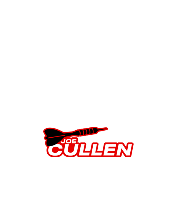 Joe Cullen - profi darts játékos minta sötétkék pólón