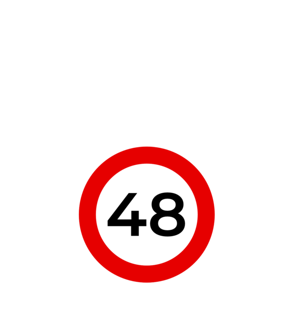 48 - korhatár - szülinap minta fehér pólón
