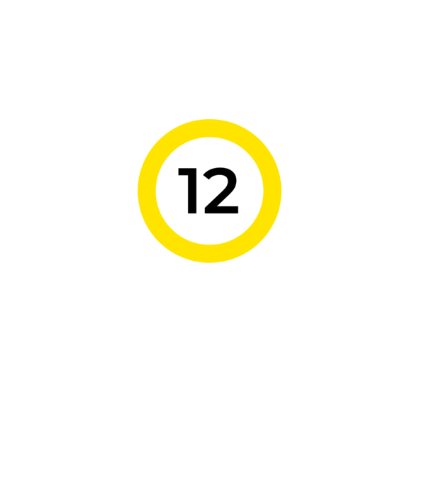 12 - korhatár - szülinap minta fehér pólón