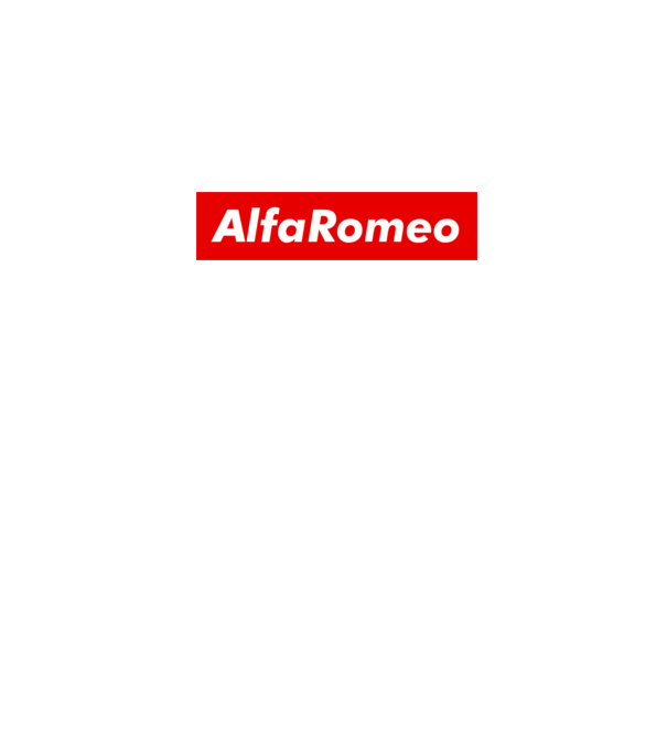 Alfa Romeo like supreme minta fehér pólón