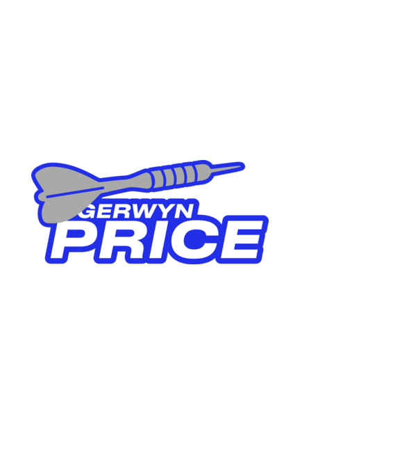 Gerwin Price - profi darts játékos minta fehér pólón