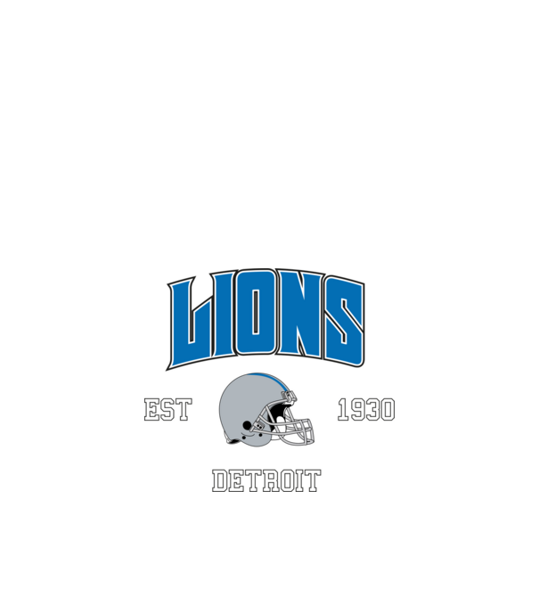 Detroit Lions - retro logo minta homokszín pólón