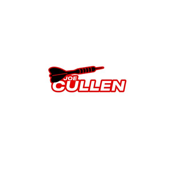 Joe Cullen - profi darts játékos minta fekete pólón