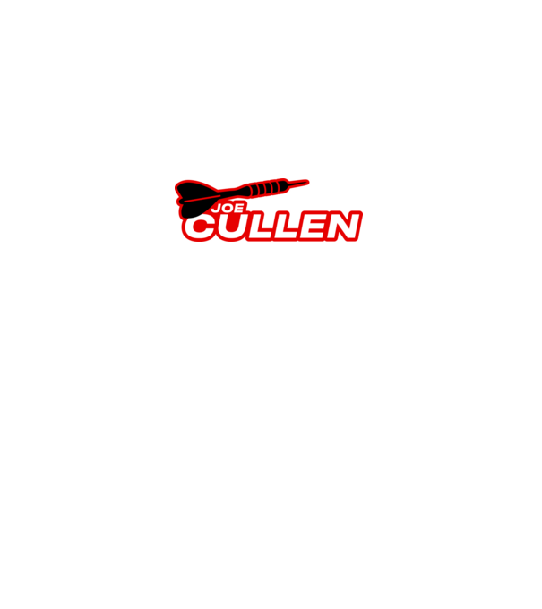 Joe Cullen - profi darts játékos minta szürke pólón