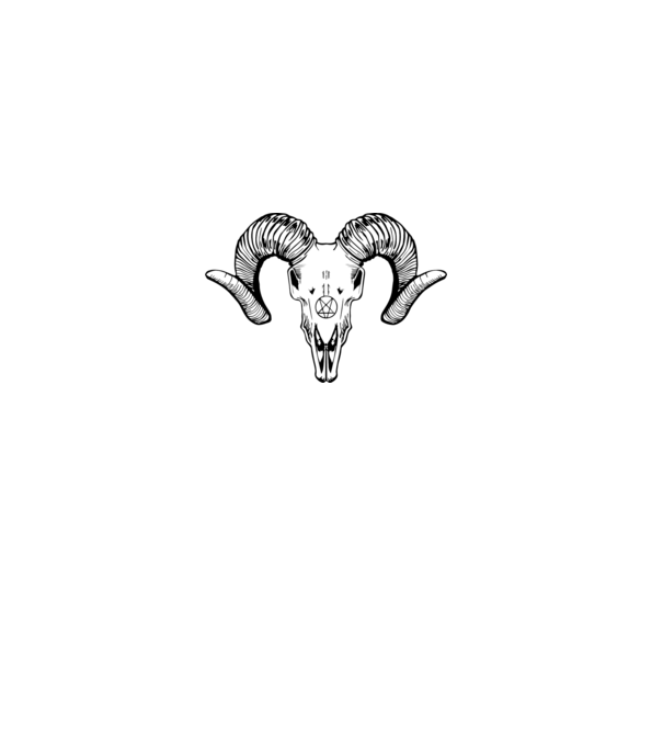 EVIL GOAT minta piros pólón