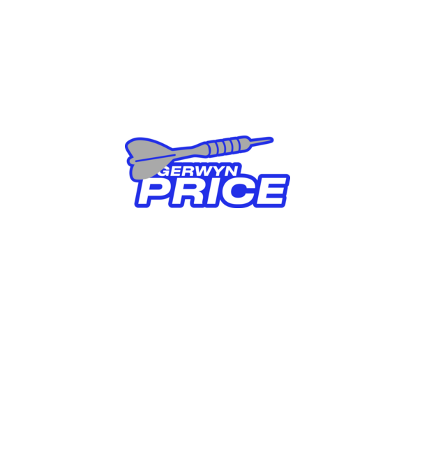 Gerwin Price - profi darts játékos minta fekete pólón