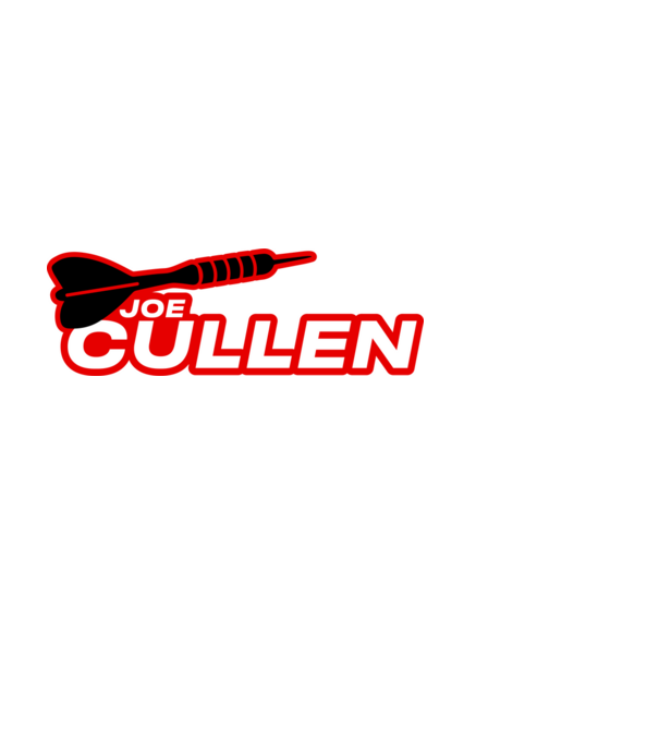 Joe Cullen - profi darts játékos minta fekete pólón