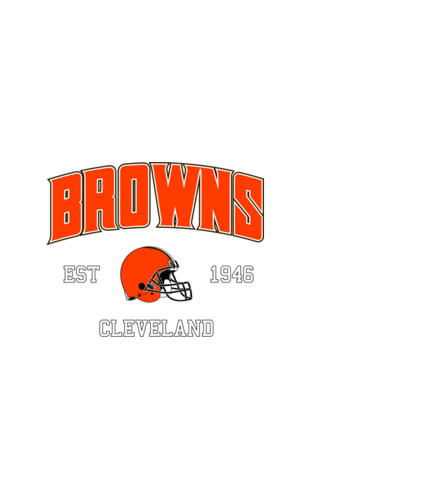 Cleveland Browns - retro logo minta világoskék pólón