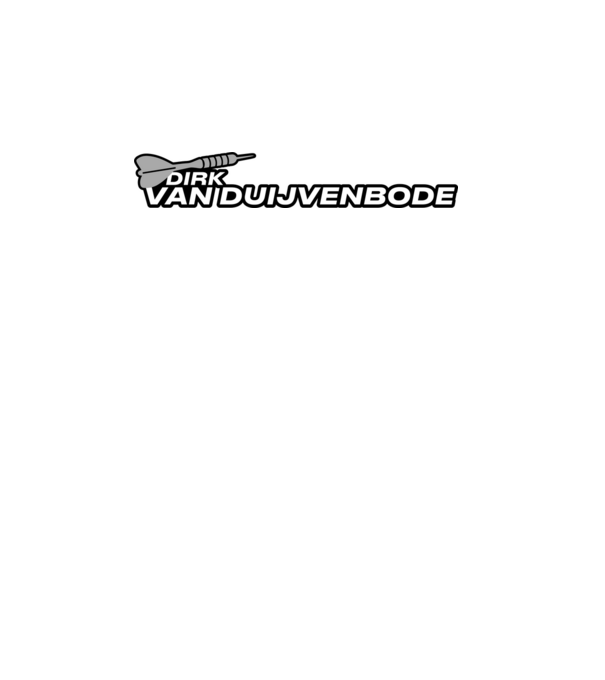 Dirk van Duijvenbode - profi darts játékos minta piros pólón