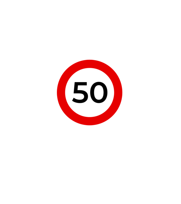 50 - korhatár - szülinap minta fehér pólón