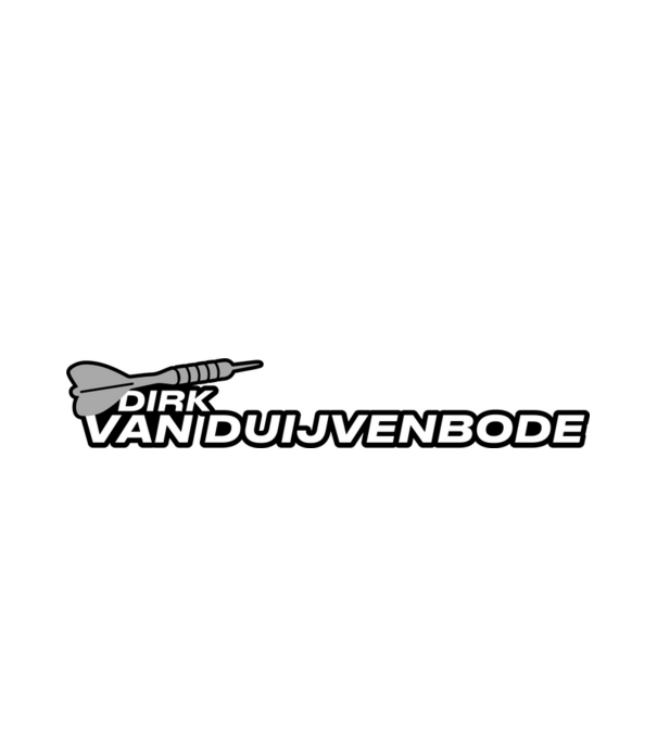 Dirk van Duijvenbode - profi darts játékos minta fehér pólón