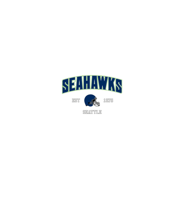 Seattle Seahawks - retro logo minta fehér/piros pólón