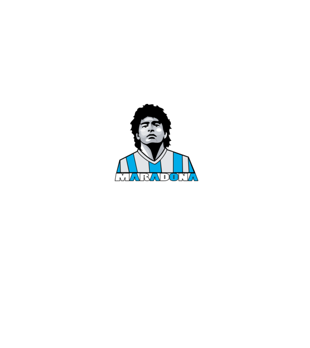 Diego Maradona - Argentína minta fehér pólón