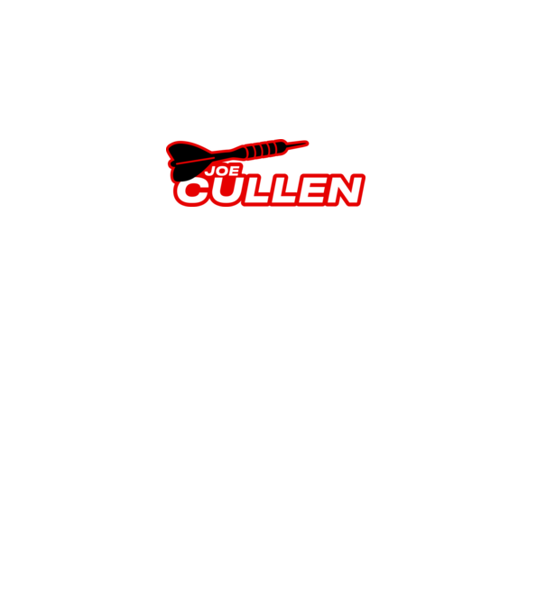 Joe Cullen - profi darts játékos minta fekete pólón