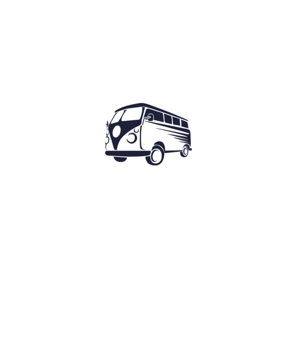 VW Bus minta szürke pólón