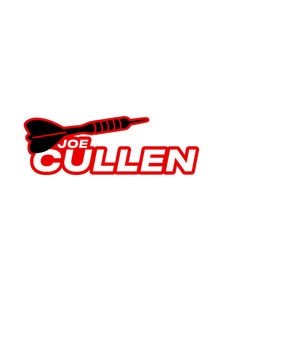 Joe Cullen - profi darts játékos minta fekete pólón