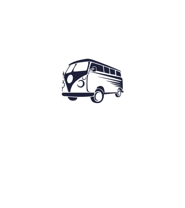 VW Bus minta piros pólón