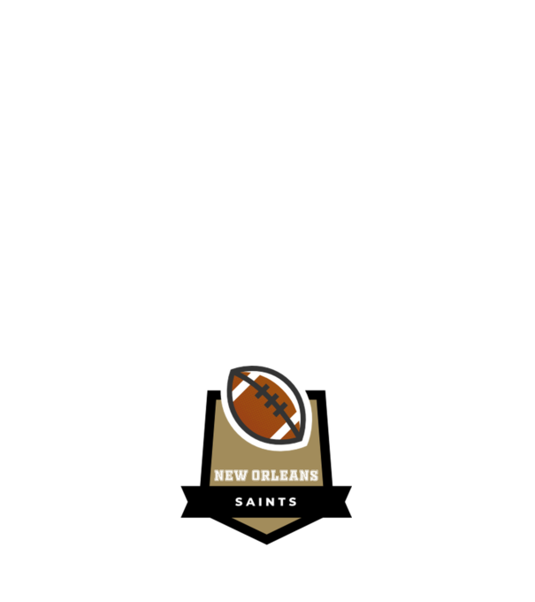 New Orleans Saints minta világos rózsaszín pólón