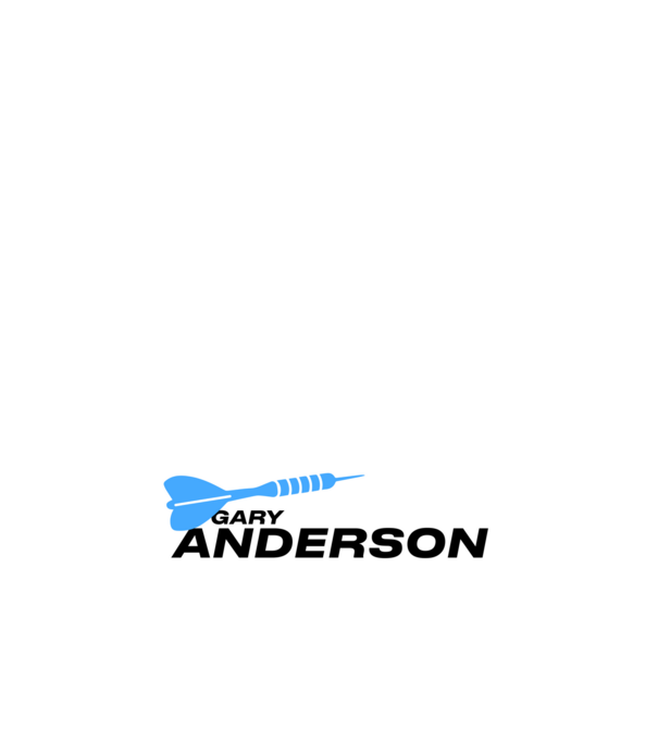 Gary Anderson - profi darts játékos minta sötétkék pólón