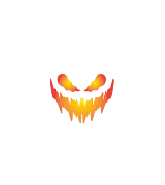 Spooky  minta fekete pólón