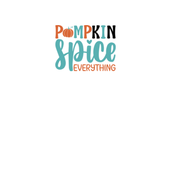 Pumpkin spice everything minta fehér pólón