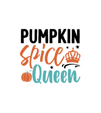 Pumpkin spice queen minta fehér pólón