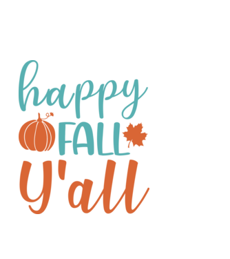 Happy fall yall minta fekete pólón