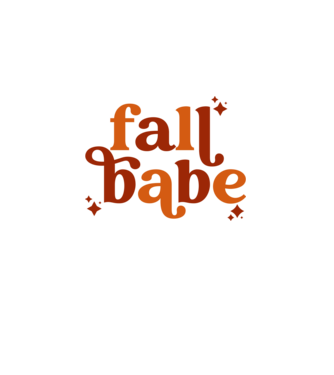 Fall babe minta fehér pólón