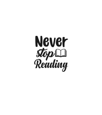 Never stop reading 2 minta fehér/piros pólón