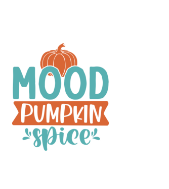 Mood pumpkin spice minta fekete pólón