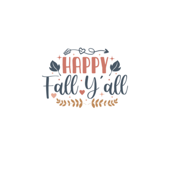Happy fall yall minta fekete pólón