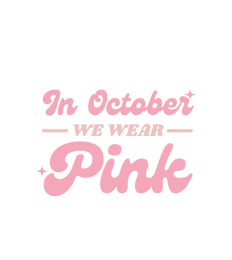 We Wear Pink minta fehér pólón