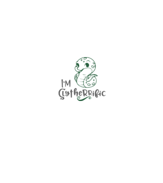 Im Slytherrific minta fehér/piros pólón