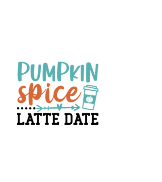 Pumpkin spice latte date minta fehér pólón